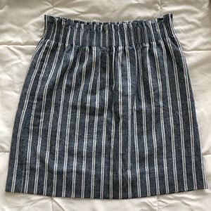 J. Crew Striped Sidewalk Skirt